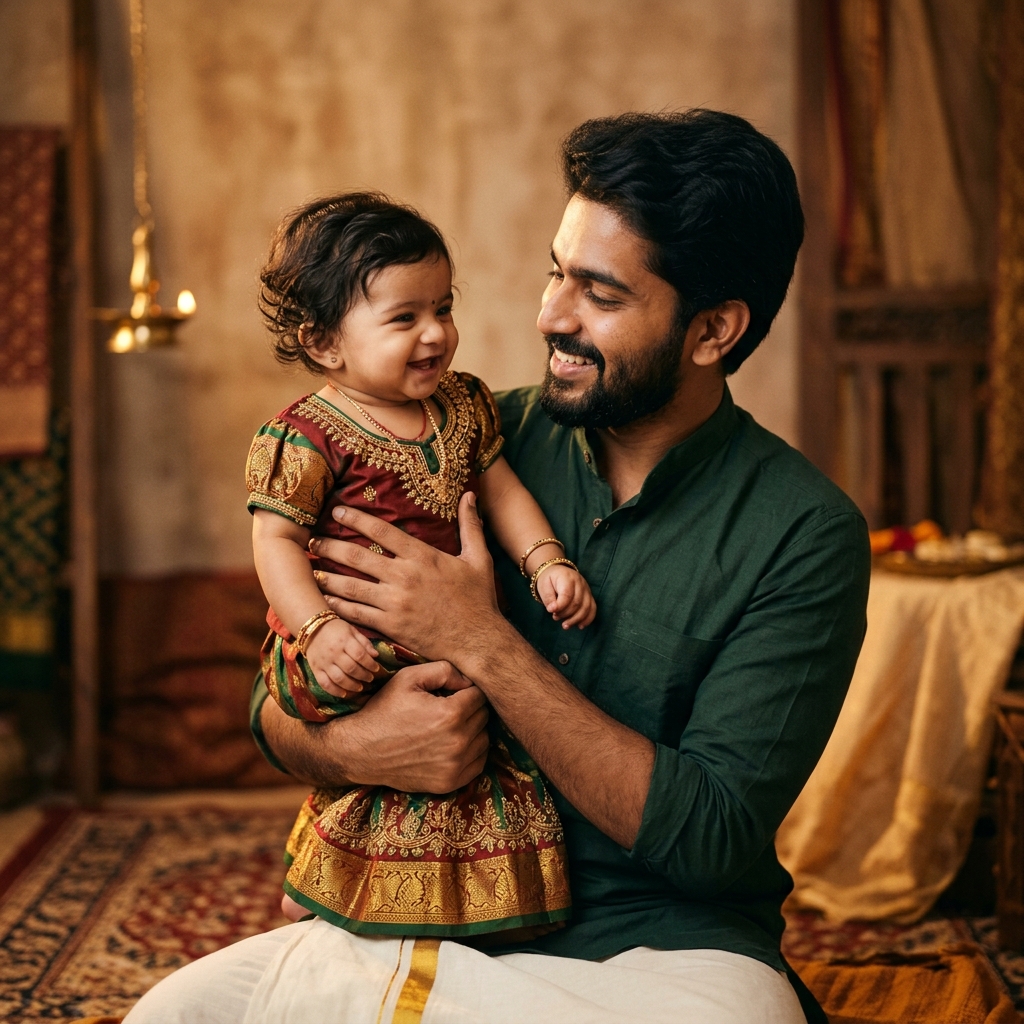 South Indian Dad & Baby